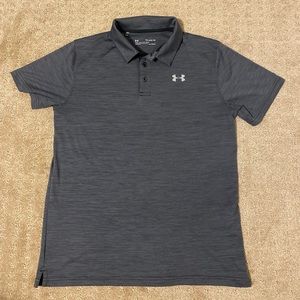 Boys UA grey performance Polo